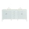 James Martin Vanities 72'' Double Vanity, Bright White w/ 3 CM Lime Delight Quartz Top 485-V72-BW-3LDL - alternate 1